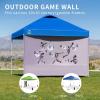 imageCROWN SHADES SunWall Silver Coated for 10x10 Pop up Canopy Tent with Targets 1 Pack Sidewall Only with Silver Coating 1 Pack BlackKhaki Black