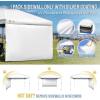 imageCROWN SHADES SunWall Silver Coated for 10x10 Pop up Canopy Tent with Targets 1 Pack Sidewall Only with Silver Coating 1 Pack BlackWhite