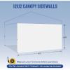 imageCROWN SHADES SunWall Silver Coated for 10x10 Pop up Canopy Tent with Targets 1 Pack Sidewall Only with Silver Coating 1 Pack BlackWhite