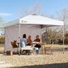 imageCROWN SHADES SunWall Silver Coated for 10x10 Pop up Canopy Tent with Targets 1 Pack Sidewall Only with Silver Coating 1 Pack BlackWhite