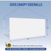 imageCROWN SHADES SunWall Silver Coated for 10x10 Pop up Canopy Tent with Targets 1 Pack Sidewall Only with Silver Coating 1 Pack BlackWhite