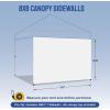 imageCROWN SHADES SunWall Silver Coated for 10x10 Pop up Canopy Tent with Targets 1 Pack Sidewall Only with Silver Coating 1 Pack BlackWhite
