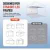 imageCROWN SHADES SunWall Silver Coated for 10x10 Pop up Canopy Tent with Targets 1 Pack Sidewall Only with Silver Coating 1 Pack BlackWhite