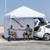 imageCROWN SHADES SunWall Silver Coated for 10x10 Pop up Canopy Tent with Targets 1 Pack Sidewall Only with Silver Coating 1 Pack BlackWhite