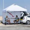 imageCROWN SHADES SunWall Silver Coated for 10x10 Pop up Canopy Tent with Targets 1 Pack Sidewall Only with Silver Coating 1 Pack BlackWhite