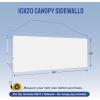 imageCROWN SHADES SunWall Silver Coated for 10x10 Pop up Canopy Tent with Targets 1 Pack Sidewall Only with Silver Coating 1 Pack BlackWhite