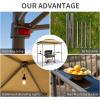 imageCrown Shades 8x5 Grill Gazebo  Pop Up Canopy for BBQ and Backyard Patio  Easy Outdoor Barbecue Shade Cover with Double Tier Vented Top ampamp 2 Side Shelves BeigeBeige