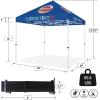 imageSOLAREX Custom Canopy Tent 10x10 with Logo Customized Top Backwall ampamp Sidewall  Heavy Duty Commercial Tent