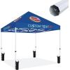 imageSOLAREX Custom Canopy Tent 10x10 with Logo Customized Top Backwall ampamp Sidewall  Heavy Duty Commercial Tent
