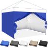 imageCROWN SHADES 10x10 Canopy Sidewalls 4pck  Canopy Walls 10x10 Sidewalls for Canopy  Canopy Cover Canopy Accessories WhiteBlue