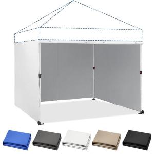 imageCROWN SHADES 10x10 Canopy Sidewalls 4pck  Canopy Walls 10x10 Sidewalls for Canopy  Canopy Cover Canopy Accessories WhiteWhite
