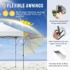 imageCROWN SHADES 10x10 Pop up Canopy Tent Instant Commercial Canopy with Extend Awning Patended Centerlock 150D Silver Coated Fabric 4 Ropes 8 Stakes 4 Weight Bags STO N Go Bag KhakiWhite