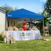 image:imageCROWN SHADES 10x10 Pop Up Canopy with 1 Side Wall  Beach Tent with One Push Setup  Outdoor Sun Shade for Events Parties Camping  Gazebo with STONGo Cover Bag BlueBlue