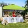 image:imageCROWN SHADES 10x10 Pop Up Canopy with 1 Side Wall  Beach Tent with One Push Setup  Outdoor Sun Shade for Events Parties Camping  Gazebo with STONGo Cover Bag BlueGreen