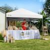 image:imageCROWN SHADES 10x10 Pop Up Canopy with 1 Side Wall  Beach Tent with One Push Setup  Outdoor Sun Shade for Events Parties Camping  Gazebo with STONGo Cover Bag BlueSilvercoated White