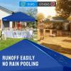image:imageCROWN SHADES 10x10 Pop Up Canopy with 1 Side Wall  Beach Tent with One Push Setup  Outdoor Sun Shade for Events Parties Camping  Gazebo with STONGo Cover Bag BlueNavy Blue