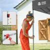 image:imageCROWN SHADES 10x10 Pop Up Canopy with 1 Side Wall  Beach Tent with One Push Setup  Outdoor Sun Shade for Events Parties Camping  Gazebo with STONGo Cover Bag BlueGrid Grey