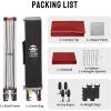 image:imageCROWN SHADES 10x10 Pop Up Canopy with 1 Side Wall  Beach Tent with One Push Setup  Outdoor Sun Shade for Events Parties Camping  Gazebo with STONGo Cover Bag BlueRed