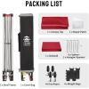 image:imageCROWN SHADES 10x10 Pop Up Canopy with 1 Side Wall  Beach Tent with One Push Setup  Outdoor Sun Shade for Events Parties Camping  Gazebo with STONGo Cover Bag BlueRed
