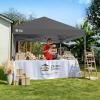 image:imageCROWN SHADES 10x10 Pop Up Canopy with 1 Side Wall  Beach Tent with One Push Setup  Outdoor Sun Shade for Events Parties Camping  Gazebo with STONGo Cover Bag BlueGrid Grey