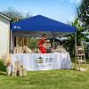 image:imageCROWN SHADES 10x10 Pop Up Canopy with 1 Side Wall  Beach Tent with One Push Setup  Outdoor Sun Shade for Events Parties Camping  Gazebo with STONGo Cover Bag BlueNavy Blue