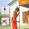 image:imageCROWN SHADES 10x10 Pop Up Canopy with 1 Side Wall  Beach Tent with One Push Setup  Outdoor Sun Shade for Events Parties Camping  Gazebo with STONGo Cover Bag BlueOrange