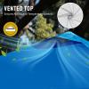 image:imageCROWN SHADES 10x10 Pop Up Canopy  Beach Tent with One Push Setup  Easy Outdoor Sun Shade for Events Parties Camping  Gazebo with STONGo Cover Bag Silver Coated Top Red StripsBlue