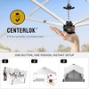 image:imageCROWN SHADES 10X10 Pop Up Canopy Outdoor Camping Canopy Tent 150D SilverCoated Fabric with 4 Sidewalls 4 Sand Bags Metal Frame GrayWhite
