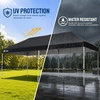 image:imageCROWN SHADES 10X20 Pop Up Canopy Commercial Outdoor Camping Tent 400D Fabric with 6 Sidewalls 6 Sand Bags StoN Go Bag GrayBlack