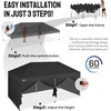 image:imageCROWN SHADES 10X20 Pop Up Canopy Commercial Outdoor Camping Tent 400D Fabric with 6 Sidewalls 6 Sand Bags StoN Go Bag GrayBlack