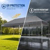image:imageCROWN SHADES 10X20 Pop Up Canopy Commercial Outdoor Camping Tent 400D Fabric with 6 Sidewalls 6 Sand Bags StoN Go Bag GrayGray