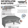 image:imageCROWN SHADES 10X20 Pop Up Canopy Commercial Outdoor Camping Tent 400D Fabric with 6 Sidewalls 6 Sand Bags StoN Go Bag GrayGray