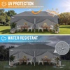 image:imageCROWN SHADES 10X20 Pop Up Canopy Commercial Outdoor Camping Tent 400D Fabric with 6 Sidewalls 6 Sand Bags StoN Go Bag GrayGray