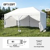 image:imageCROWN SHADES 10X20 Pop Up Canopy Commercial Outdoor Camping Tent 400D Fabric with 6 Sidewalls 6 Sand Bags StoN Go Bag GrayWhite
