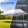 image:imageCROWN SHADES 10X20 Pop Up Canopy Commercial Outdoor Camping Tent 400D Fabric with 6 Sidewalls 6 Sand Bags StoN Go Bag GrayWhite