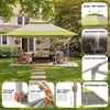 image:imageCROWN SHADES 13x13 Pop Up Canopy Outdoor Canopy Tent Gazebo for Backyard amp Patio Furniture Foldable Sun Shade BeigeampCoffeeGray