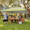 image:imageCROWN SHADES 13x13 Pop Up Canopy Outdoor Canopy Tent Gazebo for Backyard amp Patio Furniture Foldable Sun Shade BeigeampCoffeeGray