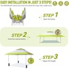 image:imageCROWN SHADES 13x13 Pop Up Canopy Outdoor Canopy Tent Gazebo for Backyard amp Patio Furniture Foldable Sun Shade BeigeampCoffeeGray