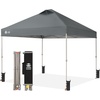 image:imageCROWN SHADES 10X20 Pop Up Canopy Commercial Outdoor Camping Tent 400D Fabric with 6 Sidewalls 6 Sand Bags StoN Go Bag GrayGray