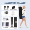 image:imageCROWN SHADES 4x4 Pop Up Changing Tent Patented OnePush CenterLok Privacy Shower Tent Instant Changing Room for Camping Poolside Beach Photoshoots Fishing Picnic Blue amp White StripedBlueWhite