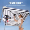 image:imageCROWN SHADES 4x4 Pop Up Changing Tent Patented OnePush CenterLok Privacy Shower Tent Instant Changing Room for Camping Poolside Beach Photoshoots Fishing Picnic Blue amp White StripedBlueWhite