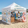 image:imageCROWN SHADES Custom Canopy Tent 10x10 with Logo Personalized Silver Coated Half Sidewall for 10x10 Pop Up Canopy Tent Only Compatible with Crown Shades Frames 2 PC Half Walls Only4 Full Sidewalls