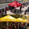 image:imageCROWN SHADES Custom Canopy Tent 10x10 with Logo Personalized Silver Coated Half Sidewall for 10x10 Pop Up Canopy Tent Only Compatible with Crown Shades Frames 2 PC Half Walls OnlyTop