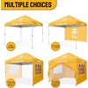 image:imageCROWN SHADES Custom Canopy Tent 10x10 with Logo Personalized Silver Coated Half Sidewall for 10x10 Pop Up Canopy Tent Only Compatible with Crown Shades Frames 2 PC Half Walls Only4 Sidewalls with Window