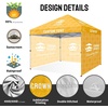 image:imageCROWN SHADES Custom Canopy Tent 10x10 with Logo Personalized Silver Coated Half Sidewall for 10x10 Pop Up Canopy Tent Only Compatible with Crown Shades Frames 2 PC Half Walls Only4 Full Sidewalls
