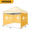 image:imageCROWN SHADES Custom Canopy Tent 10x10 with Logo Personalized Silver Coated Half Sidewall for 10x10 Pop Up Canopy Tent Only Compatible with Crown Shades Frames 2 PC Half Walls Only4 Full Sidewalls
