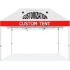 image:imageCROWN SHADES Custom Canopy Tent 10x10 with Logo Personalized Silver Coated Half Sidewall for 10x10 Pop Up Canopy Tent Only Compatible with Crown Shades Frames 2 PC Half Walls OnlyTop