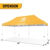 image:imageCROWN SHADES Custom Canopy Tent 10x10 with Logo Personalized Silver Coated Half Sidewall for 10x10 Pop Up Canopy Tent Only Compatible with Crown Shades Frames 2 PC Half Walls OnlyTop
