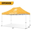 image:imageCROWN SHADES Custom Canopy Tent 10x10 with Logo Personalized Silver Coated Half Sidewall for 10x10 Pop Up Canopy Tent Only Compatible with Crown Shades Frames 2 PC Half Walls OnlyTop