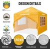 image:imageCROWN SHADES Custom Canopy Tent 10x10 with Logo Personalized Silver Coated Half Sidewall for 10x10 Pop Up Canopy Tent Only Compatible with Crown Shades Frames 2 PC Half Walls Only4 Sidewalls with Window